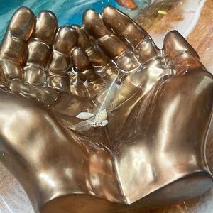 Resin Hands Trinket Dish